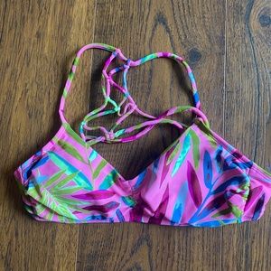 Neon Pink Bikini Top